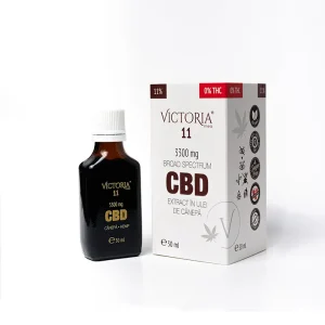 VICTORIA MEA 11, 3300 MG BROAD-SPECTRUM CBD EXTRACT IN ULEI DE CANEPA